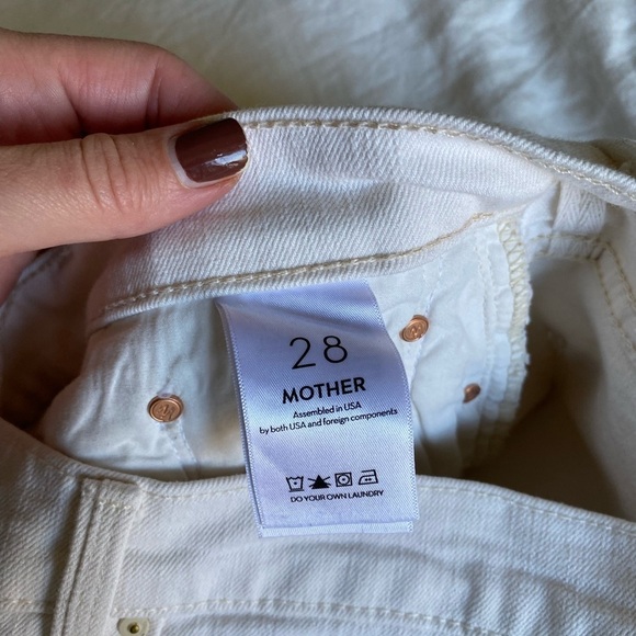 Mother Superior Women’s The Ditcher Crop in Act Natural Size 28 Straight Leg - Picture 12 of 13